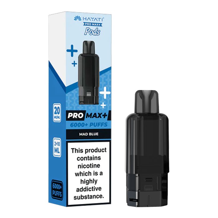 Hayati Pro Max+ Pods (Mad Blue) 6000+ Puffs | 20mg