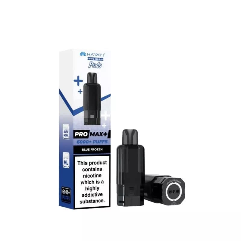 Hayati Pro Max+ 6000+ Puffs Disposable Vape Pods (Blue Frozen) – 20mg/ml