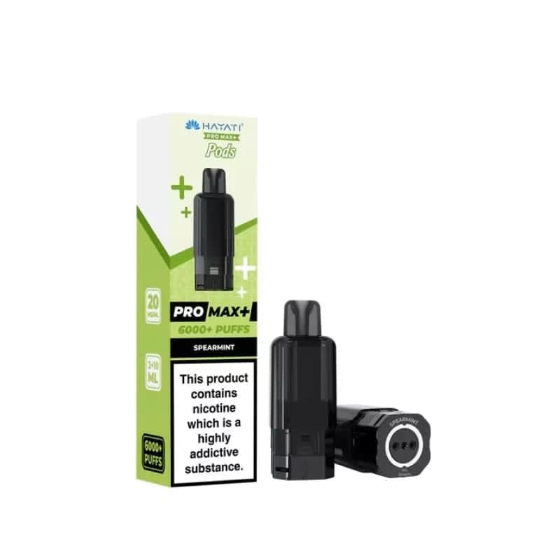 Hayati Pro Max+ 6000+ Puffs Disposable Vape Pods (Spearmint) – 20mg/ml