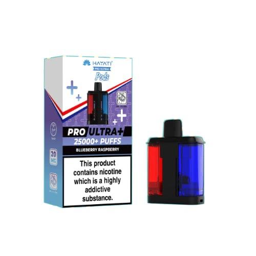 Hayati Pro Ultra+ 25000+ Puffs Pods – Blueberry Raspberry (20mg)