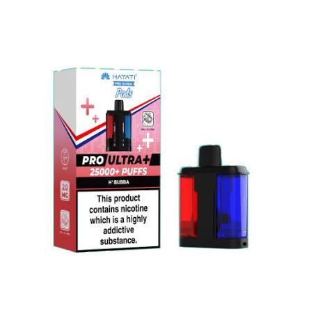 Hayati Pro Ultra+ 25000+ Puffs Pods – H' Bubba (20mg)