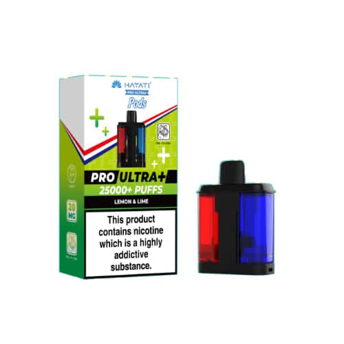 Hayati Pro Ultra+ 25000+ Puffs Pods – Lemon & Lime (20mg)