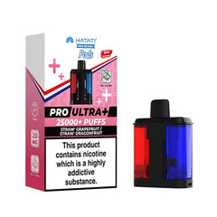 Hayati Pro Ultra+ 25000+ Puffs Pods – Straw' Grapefruit / Straw' Dragonfruit (20mg)