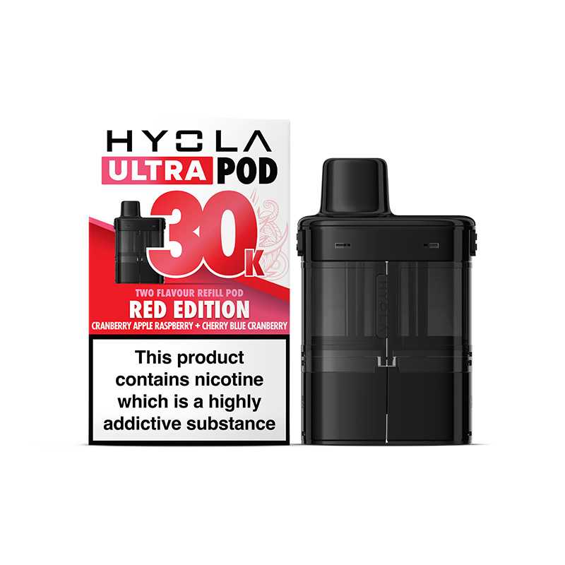 Hyola Ultra Pod 30K Puffs Two Flavour Refill Pod – Red Edition (20mg)