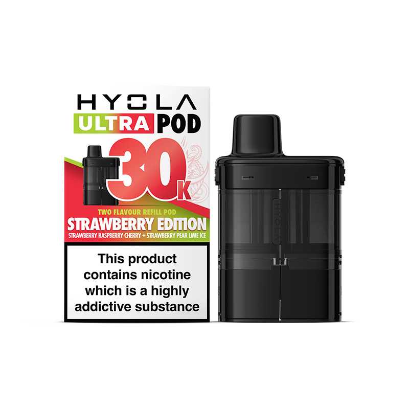 Hyola Ultra Pod 30K Puffs Two Flavour Refill Pod – Strawberry Edition (20mg)
