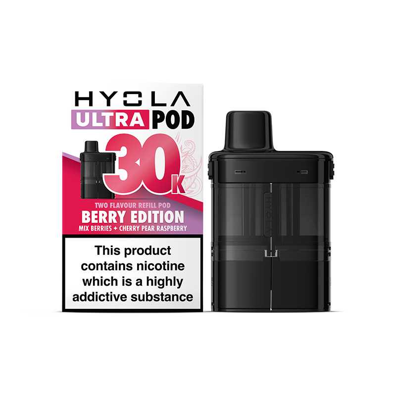 Hyola Ultra Pod 30K Puffs Two Flavour Refill Pod – Berry Edition (20mg)