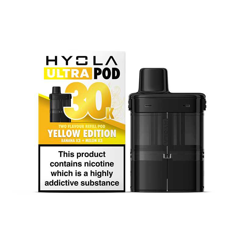 Hyola Ultra Pod 30K Puffs Two Flavour Refill Pod – Yellow Edition (20mg)