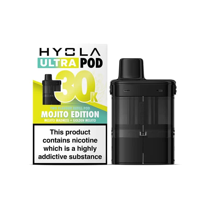Hyola Ultra Pod 30K Puffs Two Flavour Refill Pod – Mojito Edition (20mg)