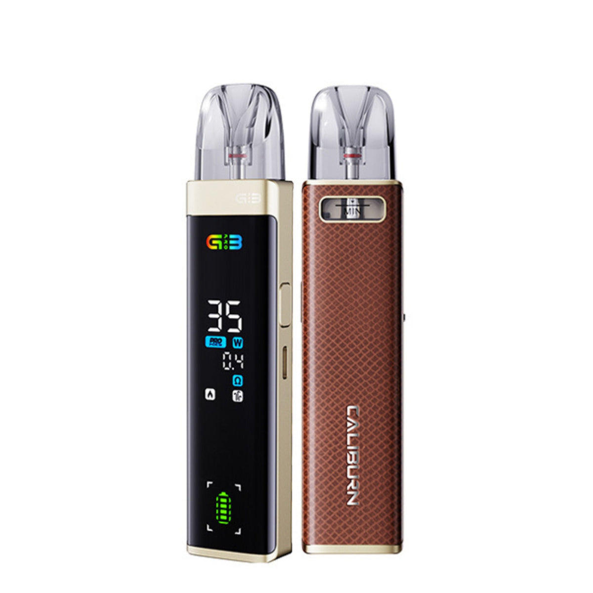 Caliburn G3 Pro Pod Kit – Elite Brown Leather