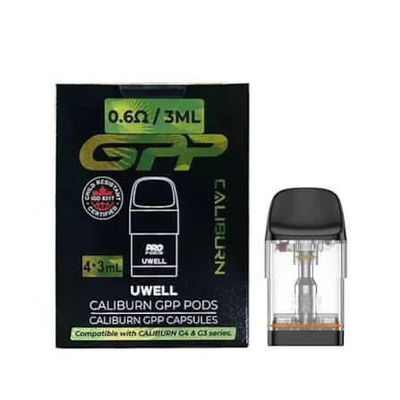 Uwell Caliburn GPP Replacement Pods – 0.6Ω / 3ml (4 Pack)