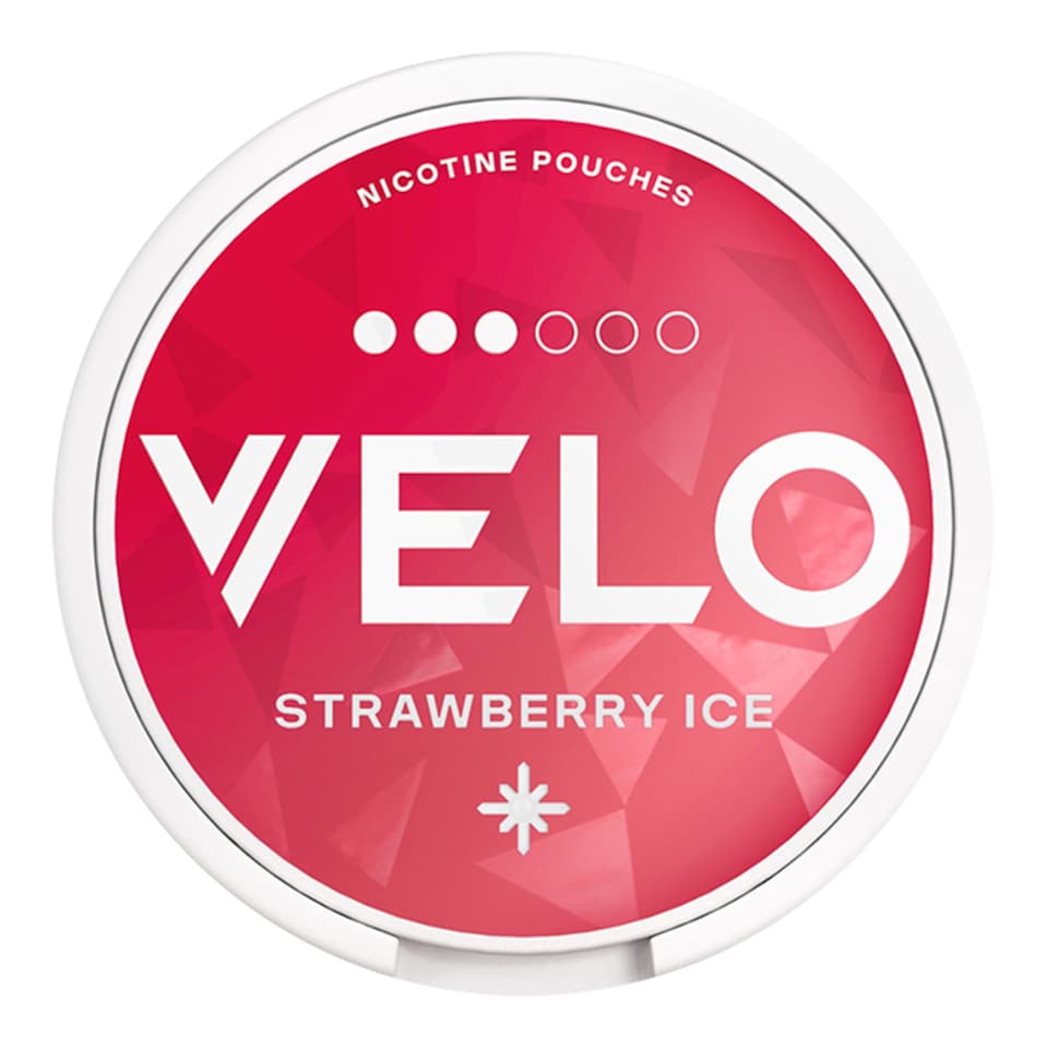 VELO Strawberry Ice Slim 10mg Nicotine Pouches